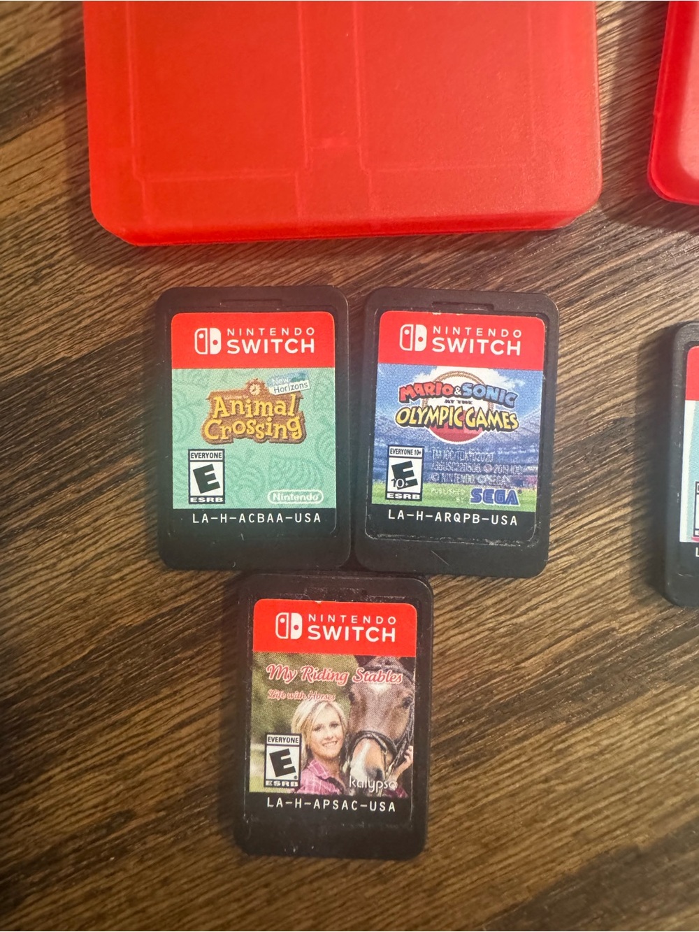 Nintendo Red Card Cases with Just Dance 2021 Switch Cartridges - Picture 2 of 3